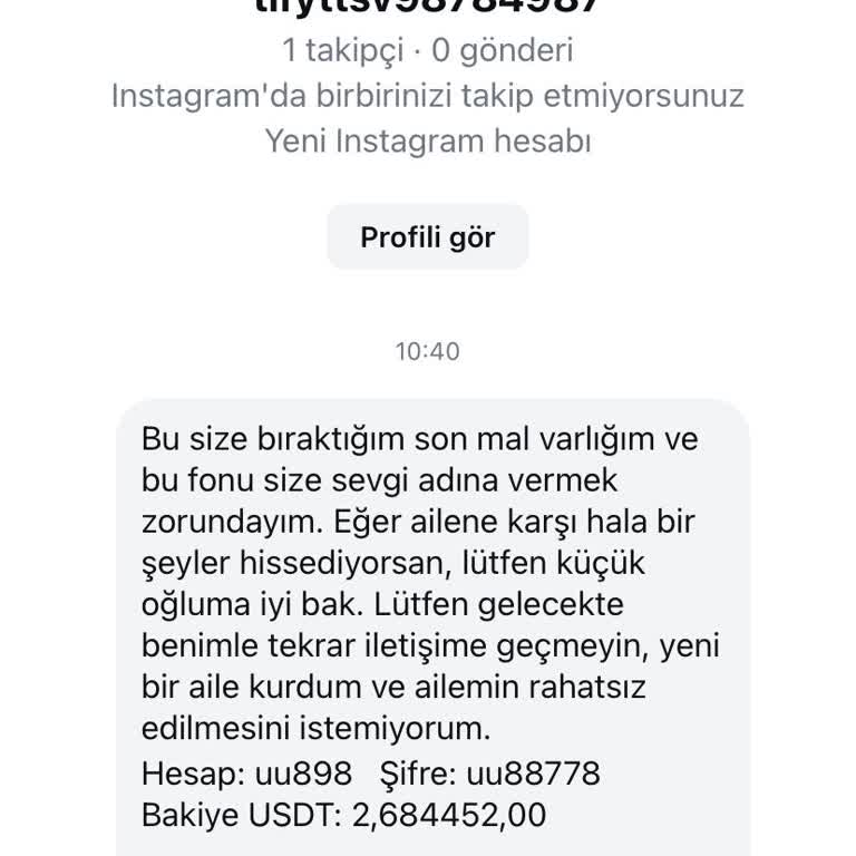 Instagram Yanlış Mesaj Ve Hesap Bilgileri Üzerinden Yapılan İletişim İhlali
