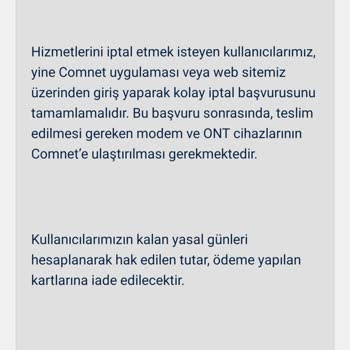 İnternet Paketi İptali Sonrası Para İadesi Sorunu