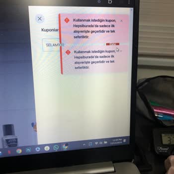 SELAM100 Kuponu Kullanılamıyor: İlk Sipariş Sorunu