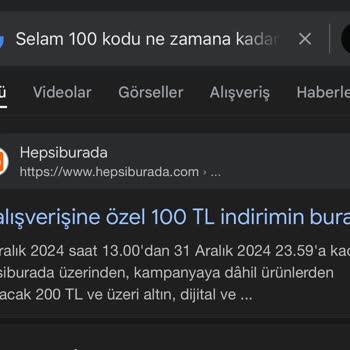 SELAM100 Kuponu Kullanılamıyor: İlk Sipariş Sorunu
