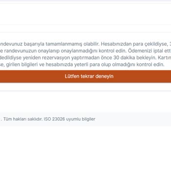 VFS Global Vize Randevu Ödeme Hatası