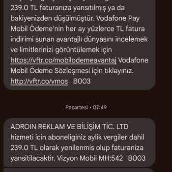 İzinsiz Abonelik Ücreti Kesintisi Sorunu