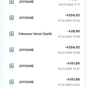 Joygame Taleplerime Yanıt Vermiyor!