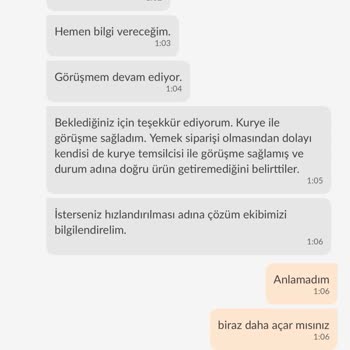 Yanlış Sipariş Ve Yetersiz Destek
