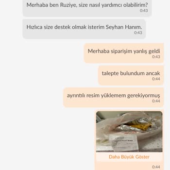 Yanlış Sipariş Ve Yetersiz Destek