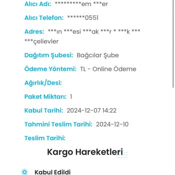 Yanlış Teslimat Ve Geciken Kargo Sorunu