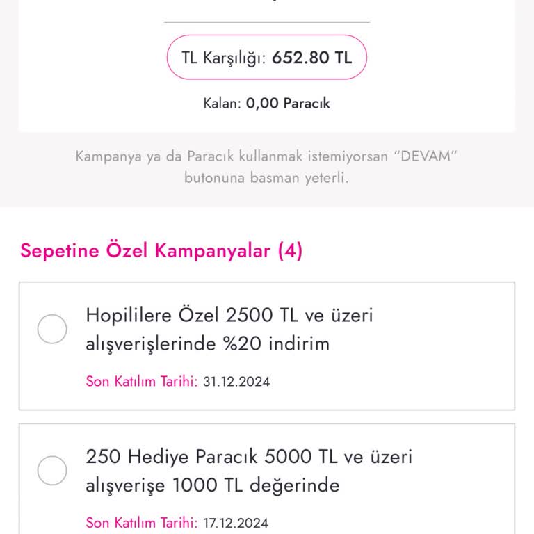 Boyner Online Alışverişte Hopi Kampanya Sorunu