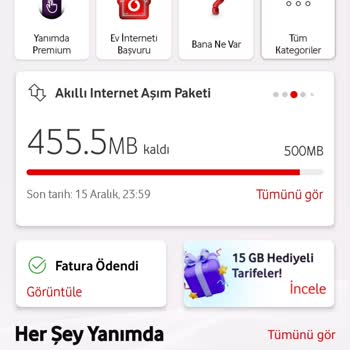 Sınırsız İnternet Paketi Aşım Sorunu
