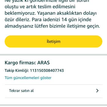 Amazon Türkiye'de İade Sürecinde Yaşanan Sorun Ve Geri Ödeme Gecikmesi