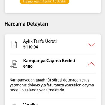Yanıltıcı Cayma Bedeli Bilgilendirmesi