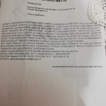 PTT Kargo Gümrük İşlemlerinde Yaşanan Zorluklar