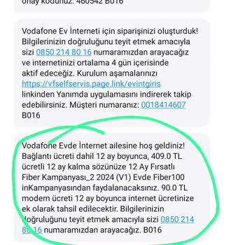 Vodafone Kampanya Vaadi Yerine Getirilmedi Ve Müşteri Hizmetleri İlgisiz