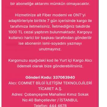İnternet Hizmeti İptalinde Tutarsızlık Ve Ücret İadesi Sorunu