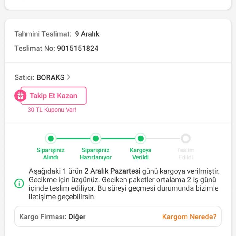Trendyol'da Kargo Ve İptal Sorunları