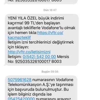 Vodafone'a Geçişte Yaşanan Sorunlar Ve İptal Talebi