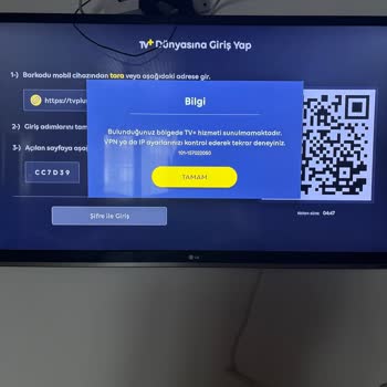 TV Plus Hizmeti Erişilemiyor Ve Destek Alınamıyor
