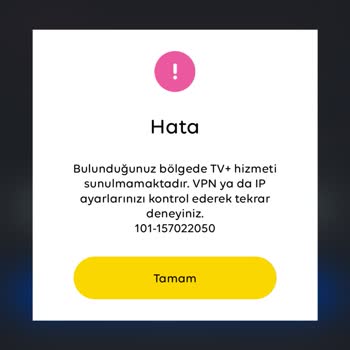 TV Plus Hizmeti Erişilemiyor Ve Destek Alınamıyor