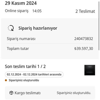 Teslim Edilmeyen Ürün Ve İlgisiz Müşteri Hizmetleri