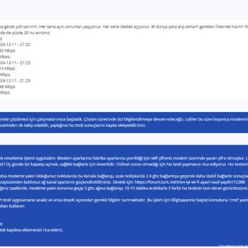 TurkNet Hız Ve Destek Sorunları: Müşteri Memnuniyetsizliği