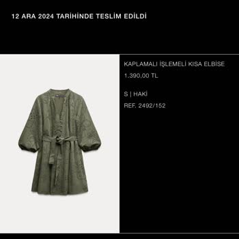 Zara'dan Sipariş Edilen Ürün Teslim Edilmedi: Müşteri Hizmetlerinden Yanıt Bekleniyor