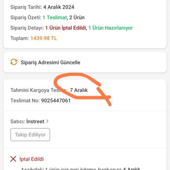 Kargoya Verilmeyen Sipariş Ve Müşteri Hizmetleri Sorunu