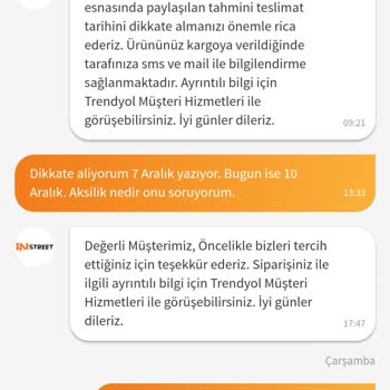 Kargoya Verilmeyen Sipariş Ve Müşteri Hizmetleri Sorunu