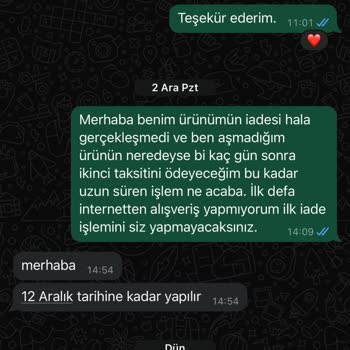 İade Ücreti Ve Vade Farkı Sorunu