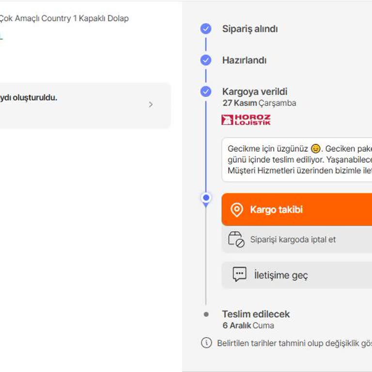 Teslim Edilemeyen Kargo Ve Yetersiz Müşteri Hizmetleri