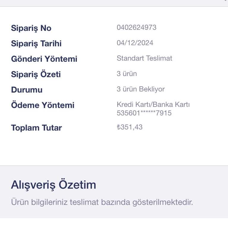 Siparişim Neden Hala Hazırlanıyor?