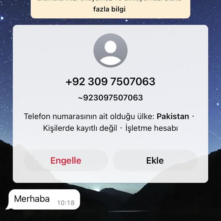 Şüpheli Yabancı Numaradan Gelen Mesaj Kaygısı