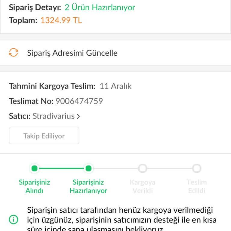 Trendyol Siparişim Neden Hala Hazırlanıyor?