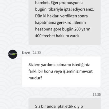 Freebet Hakkımın İptali Ve Canlı Destek Sorunu