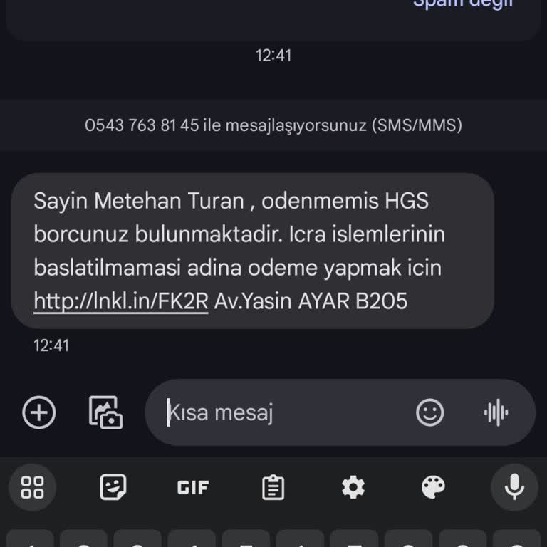 Hatalı HGS Borcu Ve Kimlik Bilgisi Güvenliği Endişesi