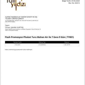 Phuket Turu İçin Ulaşılamayan Tatil Yıldızı