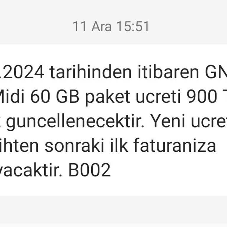 Yeni Yıl Paket Güncellemesiyle Artan Fatura Şoku