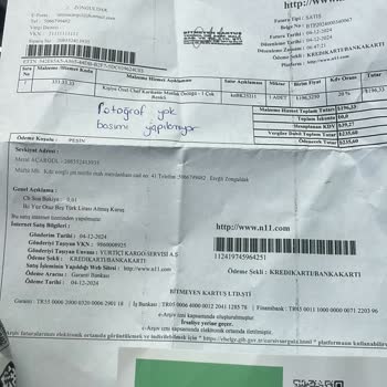 Boş Kargo Poşeti Ve İade Sürecindeki Zorluklar