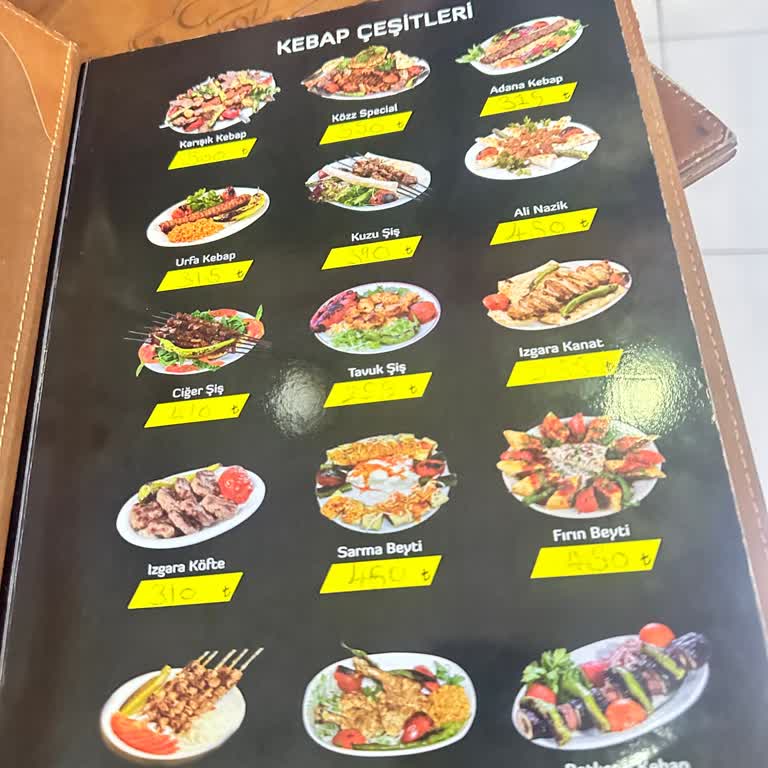 Közz Kebap (Taşdelen) Yanıltıcı Fiyatlar Ve Kalitesiz Yemek Deneyimi