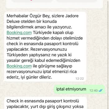 Pasaportsuz Rezervasyon Engeli