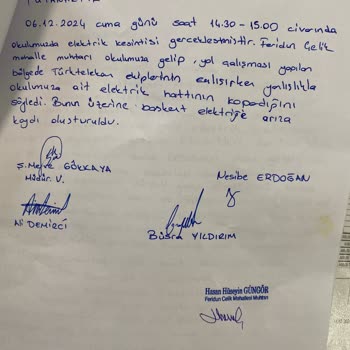 Enerjisa'nın Hatalı Bağlantısı Sonucu Zarar Gören Okul