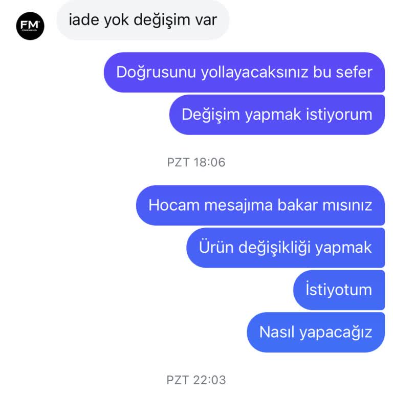 Yanlış Gönderilen Ürün Ve İletişimsizlik Sorunu