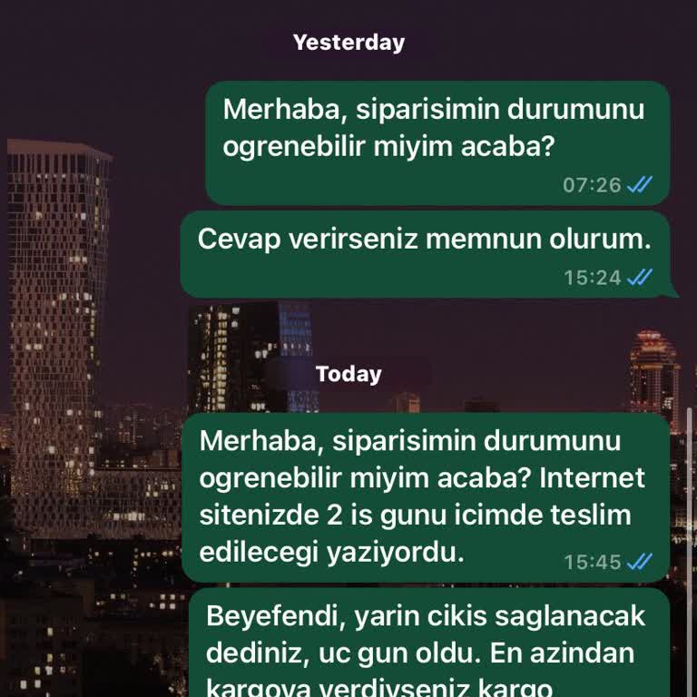Yanıltıcı Alışveriş Sitesi: Cevapsız Mesajlar Ve İade Sorunu