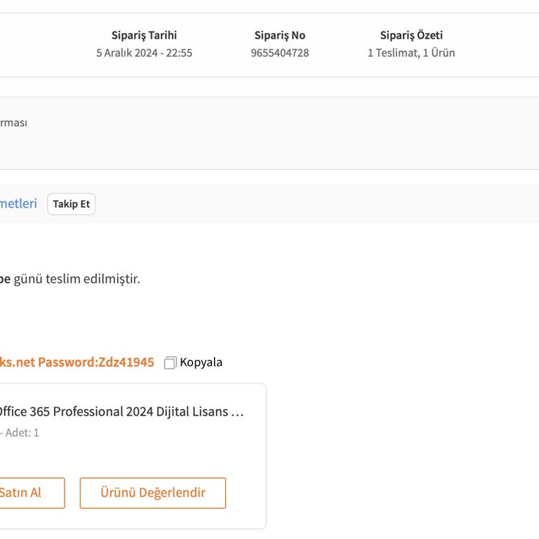 Trendyol'dan Aldığım Lisans Ürünü İçin Çözüm Bulunamıyor