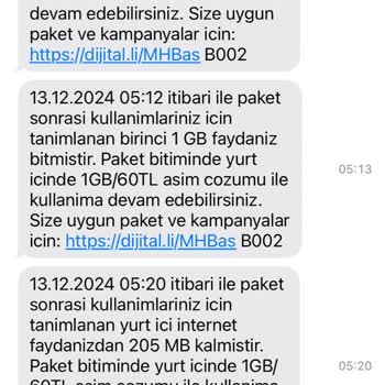 Turkcell İnternet Paketi Sorunu Ve Yetersiz Müşteri Hizmetleri
