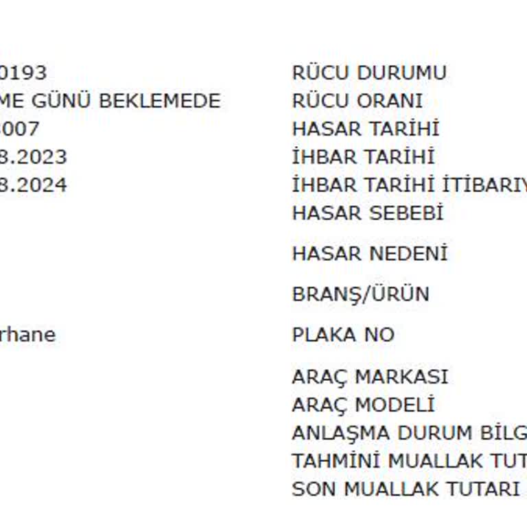 Kazadan Sonra Eksik Ödeme Ve Belirsizlik