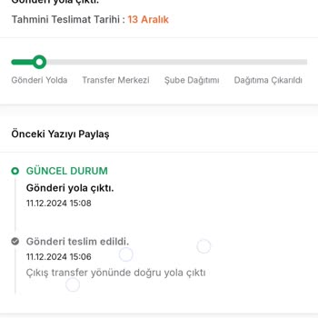 Kargo Sorunu Ve İlgisiz Müşteri Hizmetleri