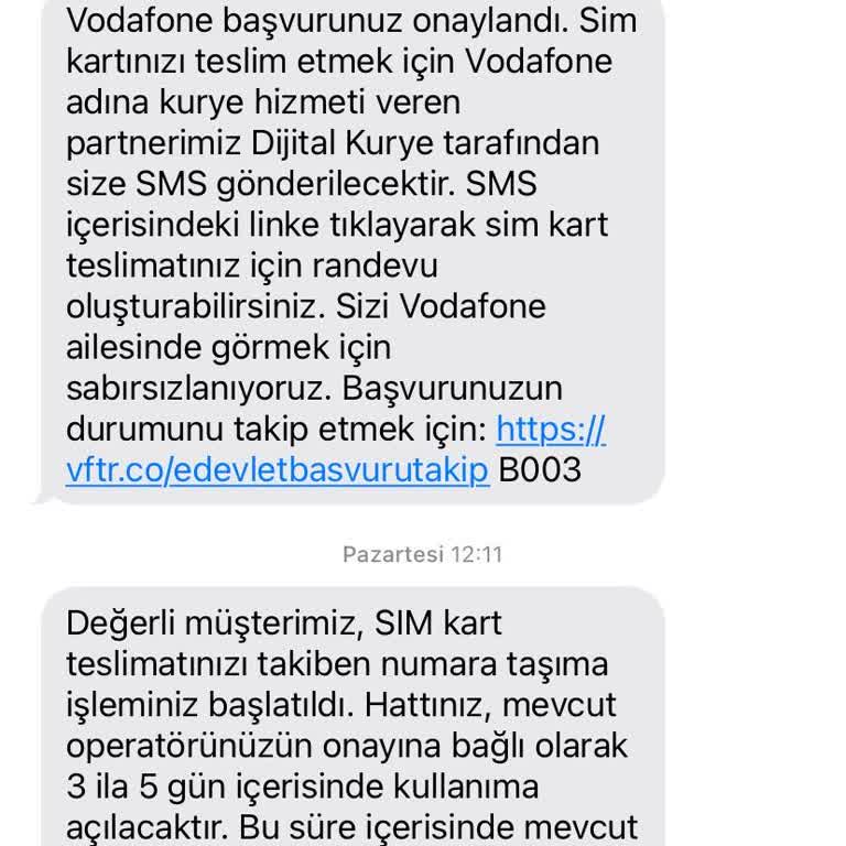 Vodafone Numara Taşıma Sürecinde Gecikme Ve İletişim Sorunları