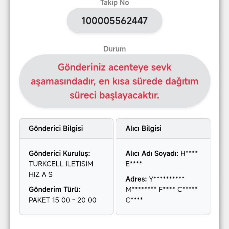 Kuryenet Teslimat Sorunu Ve İletişim Eksikliği