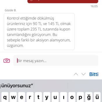 Dökülen Kahveler Ve İade Sorunu