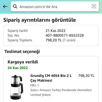 Grundig Çay Makinesi İle Sürekli Sorunlar Ve Yetersiz Servis Desteği