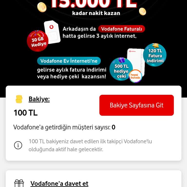 Vodafone Davet Et Kazan Kampanyasında Kayıp Davetler